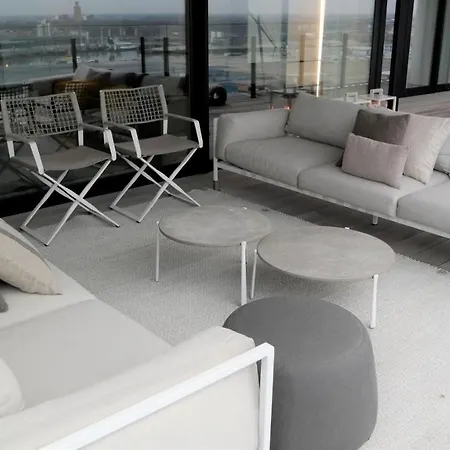 Penthouse Baelskaai Oosteroever Met Haven & Zeezicht - Vosproperties Daire *